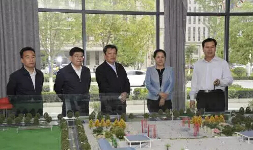 市長(zhǎng)陳青，副市長(zhǎng)王月成陪同省電力投資集團(tuán)公司總經(jīng)理李輝一行深入階州廣場(chǎng)視察