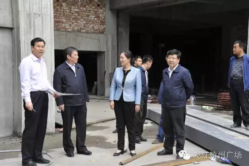 市長(zhǎng)陳青，副市長(zhǎng)王月成陪同省電力投資集團(tuán)公司總經(jīng)理李輝一行深入階州廣場(chǎng)視察