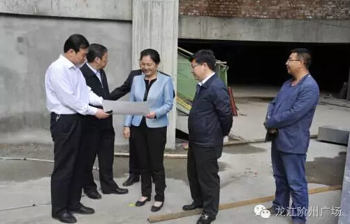 市長(zhǎng)陳青，副市長(zhǎng)王月成陪同省電力投資集團(tuán)公司總經(jīng)理李輝一行深入階州廣場(chǎng)視察
